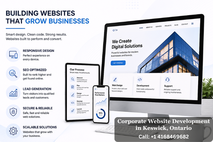 Corporate Website Development in Keswick, Ontario